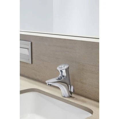 Grohe Selbstschluss-Waschtischbatterie Eurodisc SE Mit Mischung Chrom 2 Grohe Selbstschluss-Waschtischbatterie Eurodisc SE Mit Mischung Chrom – Bild 2