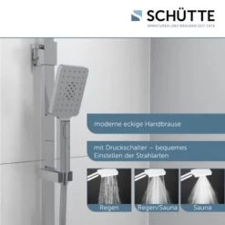 Schütte Überkopf-Brauseset Ocean Mit Thermostat-Ablage Chrom-Weiß 13 Schütte Überkopf-Brauseset Ocean Mit Thermostat-Ablage Chrom-Weiß -Grohe Geschäft 4731808 2759 6