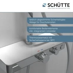 Schütte Überkopf-Brauseset Ocean Mit Thermostat-Ablage Chrom-Weiß 14 Schütte Überkopf-Brauseset Ocean Mit Thermostat-Ablage Chrom-Weiß -Grohe Geschäft 4731808 2759 7