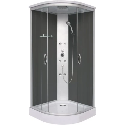 Sanotechnik Komplettduschkabine Punto 209 Cm X 90 Cm X 90 Cm Schwarz 1 Sanotechnik Komplettduschkabine Punto 209 Cm X 90 Cm X 90 Cm Schwarz