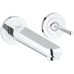 Grohe 2-Loch-Waschtischbatterie Eurodisc Joy Ausladung 22,6 Cm Chrom