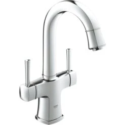 Grohe Zweigriff-Waschtischbatterie Grandera L-Size Chrom