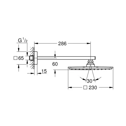 Grohe Kopfbrausenset Rainshower Allure 230 Chrom Mit EcoJoy 2 Grohe Kopfbrausenset Rainshower Allure 230 Chrom Mit EcoJoy – Bild 2