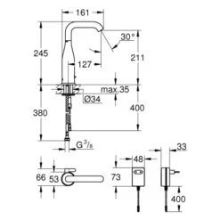 Grohe Infrarot-Elektronik Für Waschtisch Essence Emit Mischung Chrom 5 Grohe Infrarot-Elektronik Für Waschtisch Essence Emit Mischung Chrom -Grohe Geschäft 520143 4520 2101765