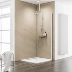 Schulte Duschwand MasterClass Walk In 90 X 200 Cm Chromoptik Klar Hell