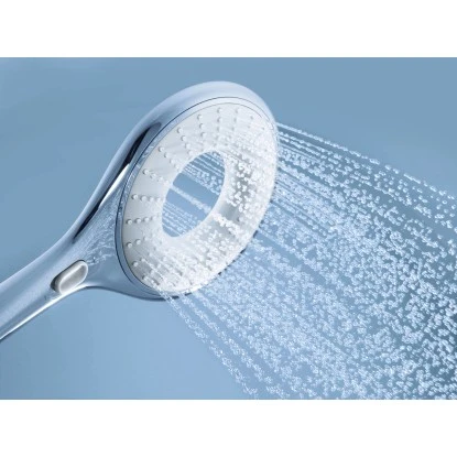 Grohe Handbrause Rainshower Icon 150 Chrom-Marmor 2 Strahlarten 2 Grohe Handbrause Rainshower Icon 150 Chrom-Marmor 2 Strahlarten – Bild 2