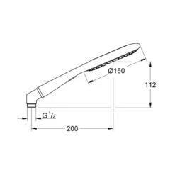 Grohe Handbrause Rainshower Icon 150 Chrom-Marmor 2 Strahlarten 5 Grohe Handbrause Rainshower Icon 150 Chrom-Marmor 2 Strahlarten -Grohe Geschäft 603168 4520 GroheBrausen 3