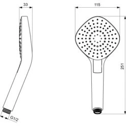 Ideal Standard 3-Funktionshandbrause Idealrain Evo Diamond 115 Cm Chrom 13 Ideal Standard 3-Funktionshandbrause Idealrain Evo Diamond 115 Cm Chrom -Grohe Geschäft 606153 3049 5