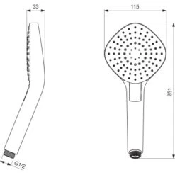 Ideal Standard 3-Funktionshandbrause Idealrain Evo Diamond 115 Cm Chrom 15 Ideal Standard 3-Funktionshandbrause Idealrain Evo Diamond 115 Cm Chrom -Grohe Geschäft 606153 4650 3