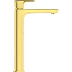 Ideal Standard WT-Armatur CAir BlueStart Ver.Sockel O. Ablaufg. Brushed Gold -Grohe Geschäft 612402 3049 3