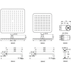 Ideal Standard Regenbrause Idealrain Cube 20 X 20 Cm Silk Black 9 Ideal Standard Regenbrause Idealrain Cube 20 X 20 Cm Silk Black -Grohe Geschäft 614225 3049 5