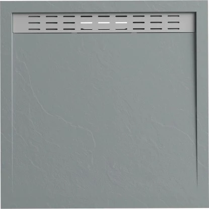 Verosan+ Duschplatte Mit Duschrinne Hellgrau 90 Cm X 90 Cm 1 Verosan+ Duschplatte Mit Duschrinne Hellgrau 90 Cm X 90 Cm