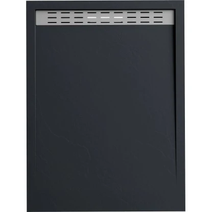 Verosan+ Duschplatte Mit Duschrinne Schwarz 120 Cm X 90 Cm 1 Verosan+ Duschplatte Mit Duschrinne Schwarz 120 Cm X 90 Cm