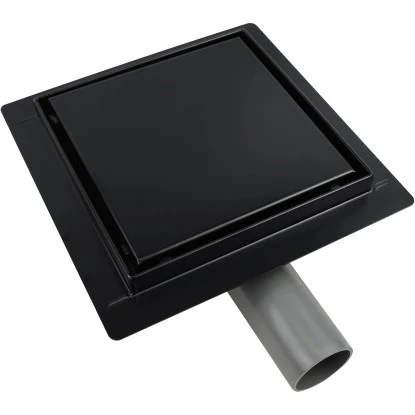 VerosanPro Duschrinne-Bodenablauf Nakia Quadratisch Matt Schwarz 15 Cm X 15 Cm 1 VerosanPro Duschrinne-Bodenablauf Nakia Quadratisch Matt Schwarz 15 Cm X 15 Cm