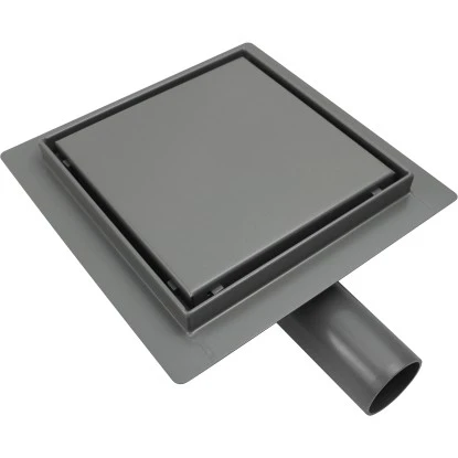 VerosanPro Duschrinne-Bodenablauf Nakia Quadratisch Matt Hellgrau 25 Cm X 25 Cm 1 VerosanPro Duschrinne-Bodenablauf Nakia Quadratisch Matt Hellgrau 25 Cm X 25 Cm