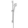 Hansgrohe Brauseset Crometta 100 Vario Mit Brausestange 65 Cm Weiß-Chrom