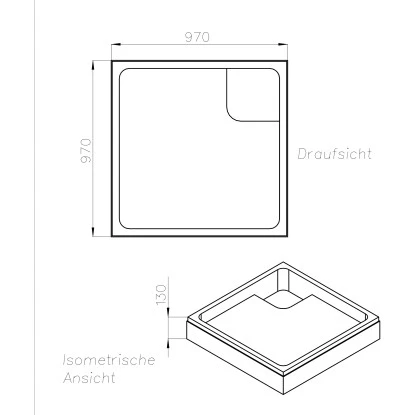 Ottofond Wannenträger Aruba 100 Cm X 100 Cm 2 Ottofond Wannenträger Aruba 100 Cm X 100 Cm – Bild 2