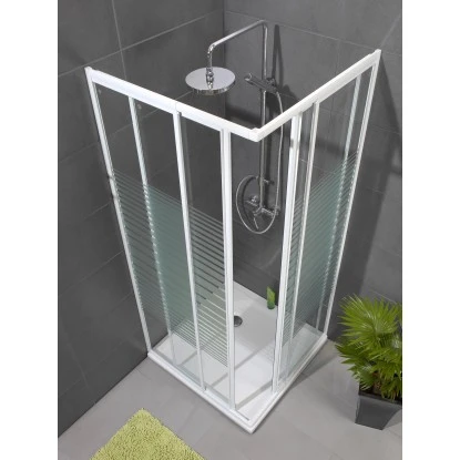 Schulte Eckdusche Sunny Mit Querstreifen 90 X 90 Cm 2-teilig Variabel Alu Natur 3 Schulte Eckdusche Sunny Mit Querstreifen 90 X 90 Cm 2-teilig Variabel Alu Natur – Bild 3