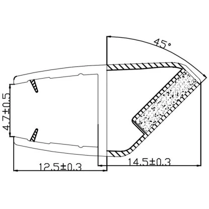 Magnetdichtung Für Eckduschkabine 2er-Set 5 Mm Glasstärke 2 Magnetdichtung Für Eckduschkabine 2er-Set 5 Mm Glasstärke – Bild 2