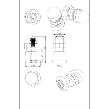 Einzelrolle Für Duschkabinen 4er-Set 4 Mm Glasstärke 5 Einzelrolle Für Duschkabinen 4er-Set 4 Mm Glasstärke – Bild 5