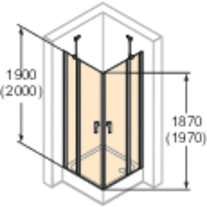 Hüppe Schwingtür Design Pure Festes Segment BxH: 80 Cm X 200 Cm Black Edition 7 Hüppe Schwingtür Design Pure Festes Segment BxH: 80 Cm X 200 Cm Black Edition – Bild 7