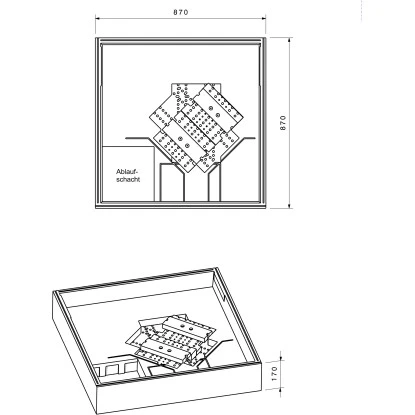 Duschwannenträger Für Ottofond Samos 9090 Cm X 90 Cm 2 Duschwannenträger Für Ottofond Samos 9090 Cm X 90 Cm – Bild 2
