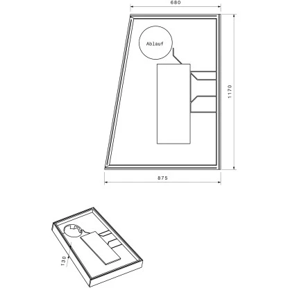 Duschwannenträger Für Ottofond Eclipse Links 120 Cm 2 Duschwannenträger Für Ottofond Eclipse Links 120 Cm – Bild 2