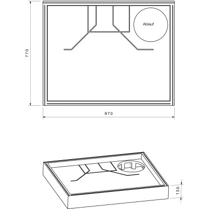 Duschwannenträger Für Ottofond Aruba 100 Cm X 80 Cm 2 Duschwannenträger Für Ottofond Aruba 100 Cm X 80 Cm – Bild 2