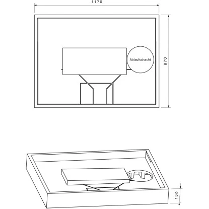 Duschwannenträger Für Ottofond Plateau 120 Cm X 90 Cm 2 Duschwannenträger Für Ottofond Plateau 120 Cm X 90 Cm – Bild 2
