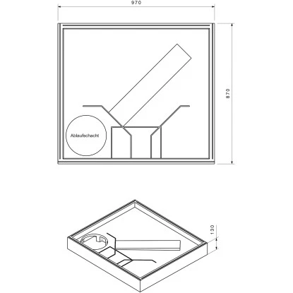 Duschwannenträger Für Ottofond Aruba 100 Cm X 90 Cm 2 Duschwannenträger Für Ottofond Aruba 100 Cm X 90 Cm – Bild 2