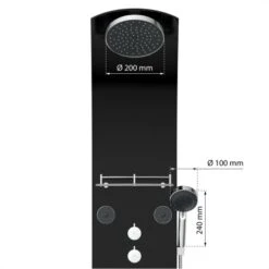 Eisl Duschpaneel Karibik 3 In 1 Mit Regendusche Sechs Massagedüsen Schwarz 13 Eisl Duschpaneel Karibik 3 In 1 Mit Regendusche Sechs Massagedüsen Schwarz -Grohe Geschäft 7663602 2759 4