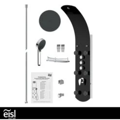 Eisl Duschpaneel Karibik 3 In 1 Mit Regendusche Sechs Massagedüsen Schwarz 14 Eisl Duschpaneel Karibik 3 In 1 Mit Regendusche Sechs Massagedüsen Schwarz -Grohe Geschäft 7663602 2759 5