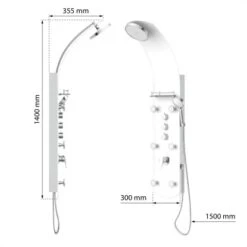 Eisl Duschpaneel Karibik 3 In 1 Mit Regendusche Sechs Massagedüsen Weiß 12 Eisl Duschpaneel Karibik 3 In 1 Mit Regendusche Sechs Massagedüsen Weiß -Grohe Geschäft 7663628 2759 3