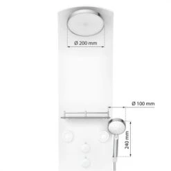 Eisl Duschpaneel Karibik 3 In 1 Mit Regendusche Sechs Massagedüsen Weiß 13 Eisl Duschpaneel Karibik 3 In 1 Mit Regendusche Sechs Massagedüsen Weiß -Grohe Geschäft 7663628 2759 4