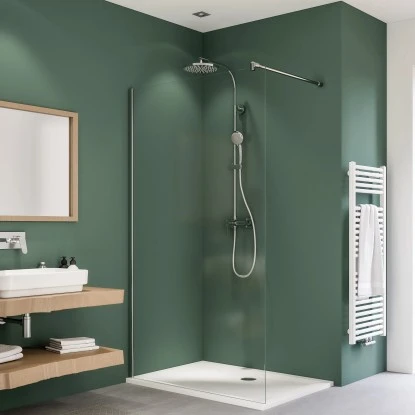 Breuer Walk-In Duschwand Entra Silber Matt Klarglas 140 Cm 1 Breuer Walk-In Duschwand Entra Silber Matt Klarglas 140 Cm