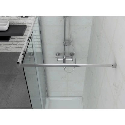 Sanotechnik Duschwand Walk In Elite 195 Cm X 120 Cm Klarglas Chrom 2 Sanotechnik Duschwand Walk In Elite 195 Cm X 120 Cm Klarglas Chrom – Bild 2