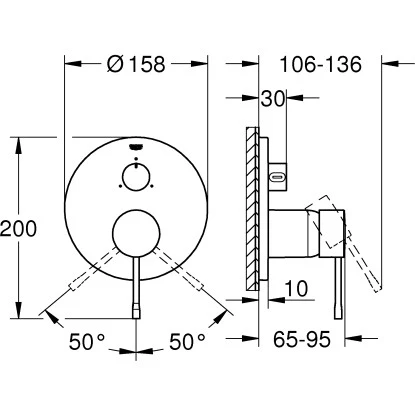 Grohe Einhandbatterie Mit 3-Wege-Umstellung Essence Chrom 2 Grohe Einhandbatterie Mit 3-Wege-Umstellung Essence Chrom – Bild 2