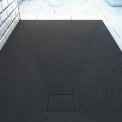 Aurlane Duschtasse "Stone" 140 X 90 Anthrazit