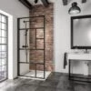 Schulte Alexa Style 2.0 Duschwand Walk In BlackStyle Atelier 1 Dekor 100 X 200cm