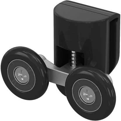 Baliv Türlaufrolle Doppelt Oben 2,3 Cm Schwarz Für Duschkabine Factory 4 Stück 1 Baliv Türlaufrolle Doppelt Oben 2,3 Cm Schwarz Für Duschkabine Factory 4 Stück