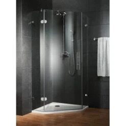 Schulte Fünfeckdusche Davita 4-teilig Echtglas Chrom 6 Schulte Fünfeckdusche Davita 4-teilig Echtglas Chrom -Grohe Geschäft 883064 4081 1