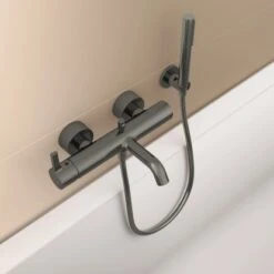 Ideal Standard Handbrause Idealrain Atelier Stick Magnetic Grey Metall -Grohe Geschäft 887300 3049 6