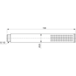 Ideal Standard Handbrause Idealrain Atelier Stick Magnetic Grey Metall -Grohe Geschäft 887300 3049 7