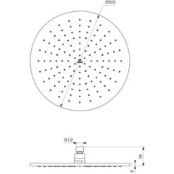 Ideal Standard Kopfbrause Idealrain Atelier 30 Cm X 30 Cm Silver Rund 10 Ideal Standard Kopfbrause Idealrain Atelier 30 Cm X 30 Cm Silver Rund -Grohe Geschäft 887309 3049 4
