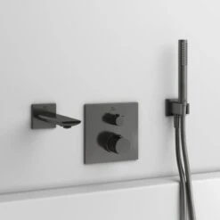 Ideal Standard Brausehalter Idealrain Atelier Grey Eckig Für HB + Schlauch 12 Ideal Standard Brausehalter Idealrain Atelier Grey Eckig Für HB + Schlauch -Grohe Geschäft 887381 3049 6