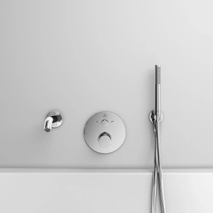 Ideal Standard Brausehalter Idealrain Atelier Chrom Rund Für HB + Schlauch 13 Ideal Standard Brausehalter Idealrain Atelier Chrom Rund Für HB + Schlauch – Bild 13