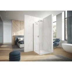 Hüppe Seitenwand Design Pure Für Schwingtür BxH: 90 Cm X 200 Cm Silber Matt -Grohe Geschäft 901105 2438 HPMI38P10MAK 3 2