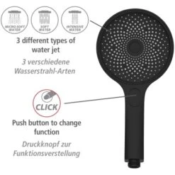 Wenko Duschsystem Softwater Schwarz 20 Wenko Duschsystem Softwater Schwarz -Grohe Geschäft 903231 1068 07