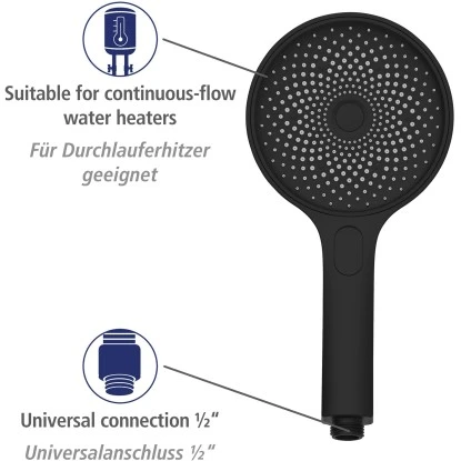 Wenko Duschsystem Softwater Schwarz 8 Wenko Duschsystem Softwater Schwarz – Bild 8