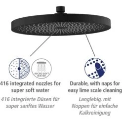 Wenko Duschsystem Softwater Schwarz 23 Wenko Duschsystem Softwater Schwarz -Grohe Geschäft 903231 1068 10